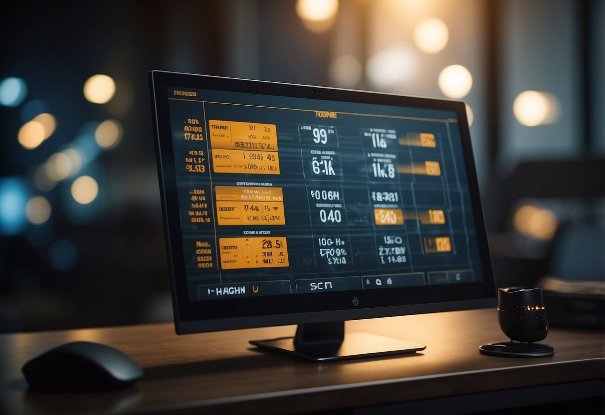 A computer screen displaying TON token presale details with a countdown timer and investment options